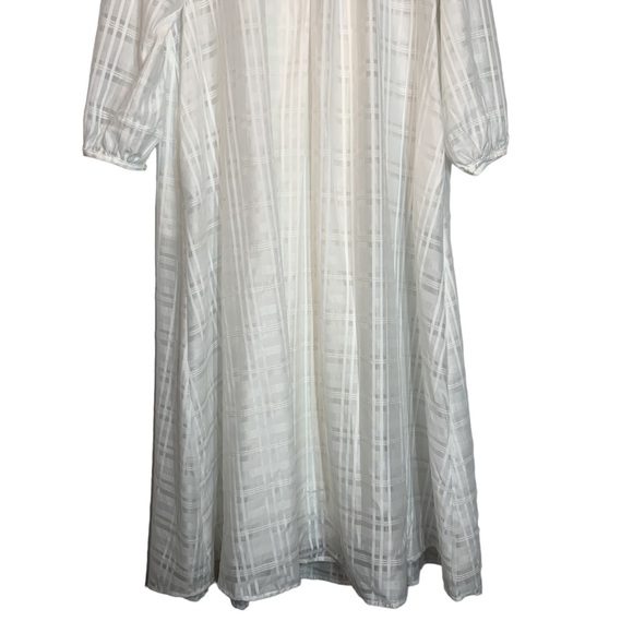 BIRGITTE HERSKIND Karma Organza Long Sleeve Maxi Dress in White - Picture 6 of 13